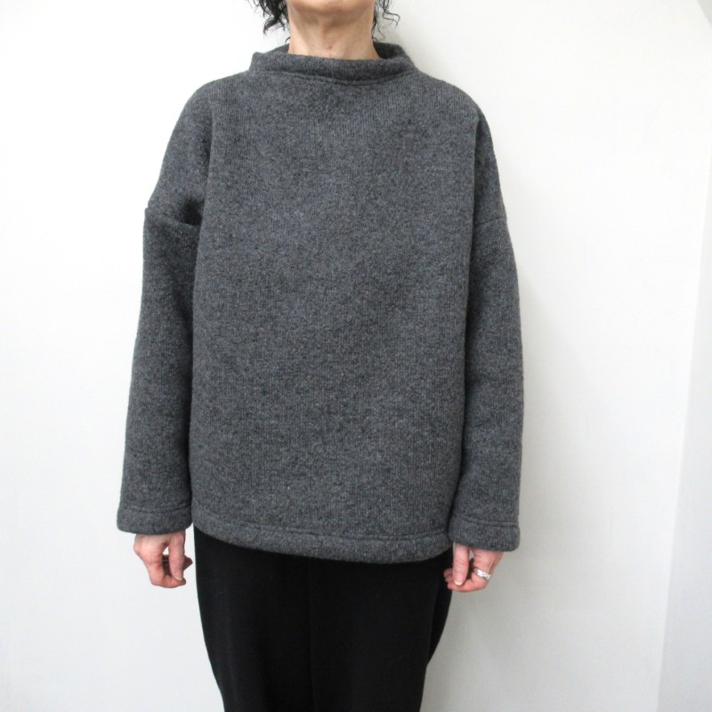 homeworking  ボトルネックプルオーバー /GY 【日本製】